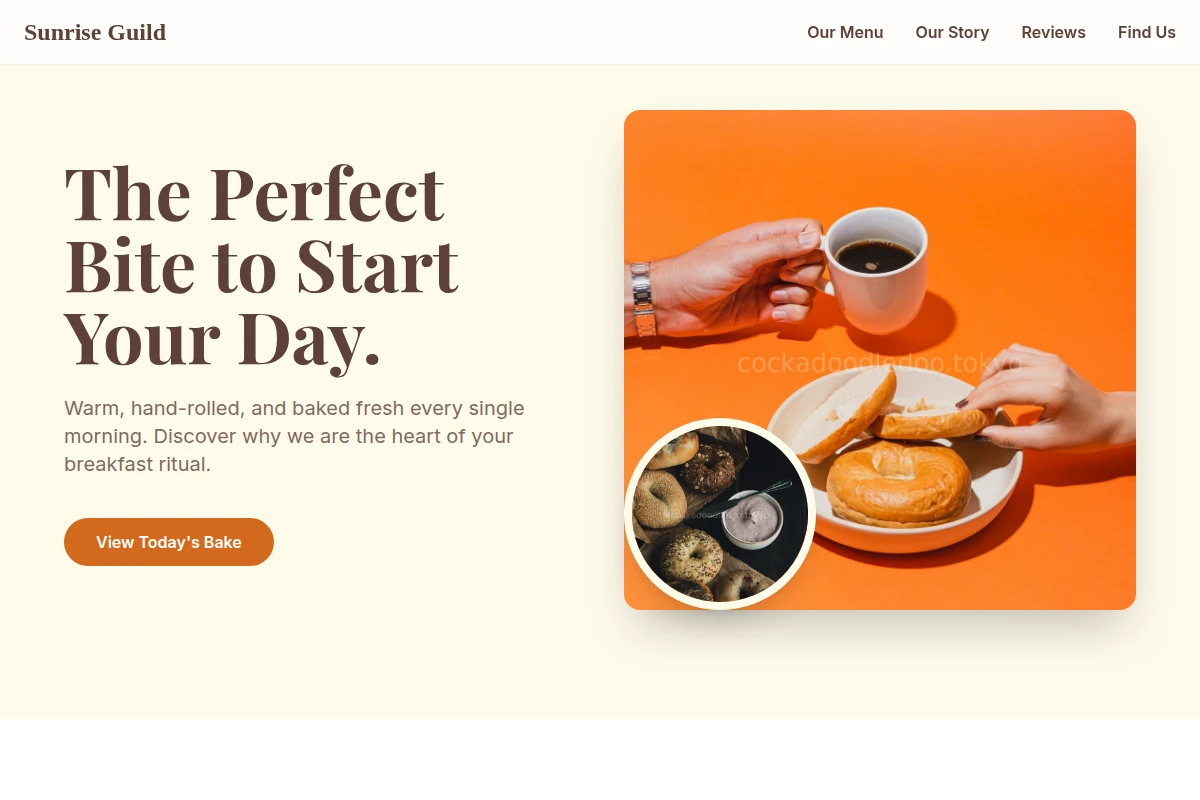 Premium Bakery Website Design